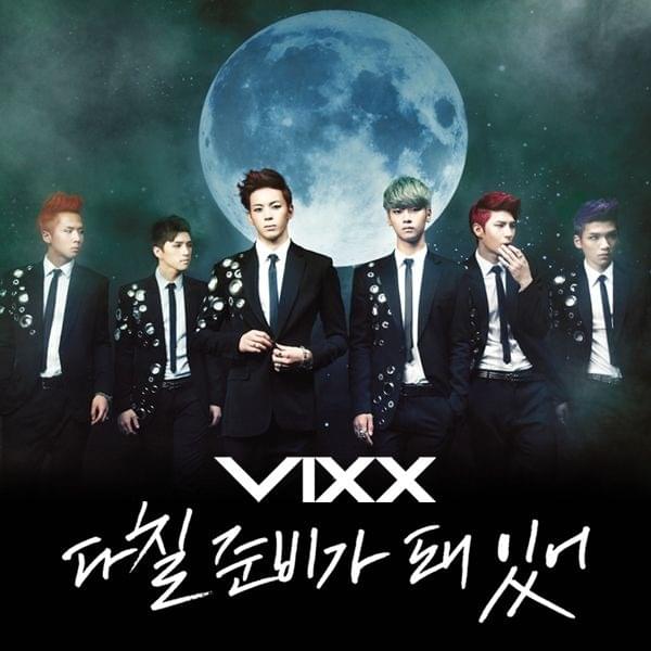 Album cover art for "다칠 준비가 돼 있어 (On and On)" by VIXX (빅스)