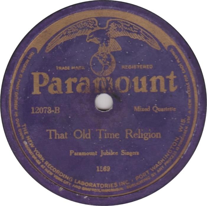 That Old Time Religion by Paramount Jubilee Singers