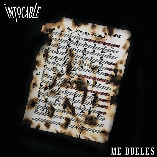 Album cover art for "Me Dueles" by Intocable