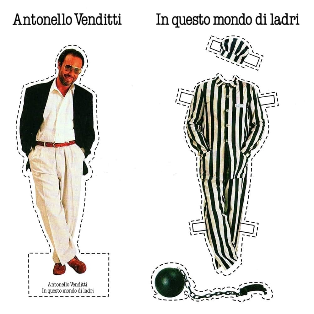 Album cover art for "In questo mondo di ladri" by Antonello Venditti