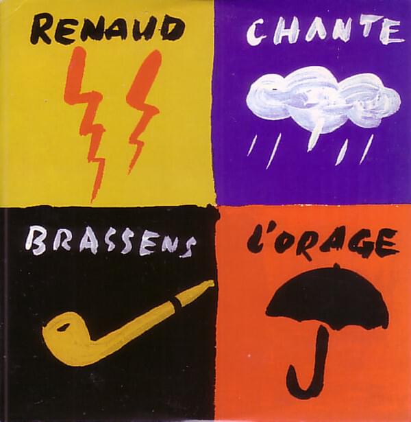 Album cover art for "L’orage" by Renaud