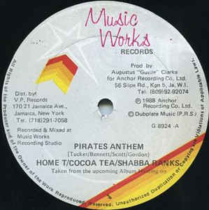 Album cover art for "Pirates’ Anthem" by Home T & Cocoa Tea & Shabba Ranks