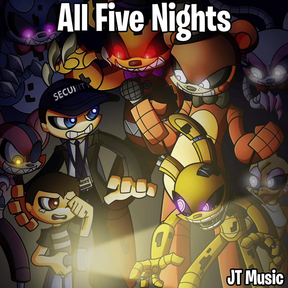 Album cover art for "Merry FNAF Christmas" by JT Music