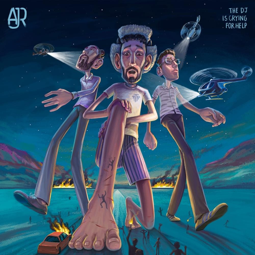 Album cover art for "The DJ Is Crying For Help" by AJR
