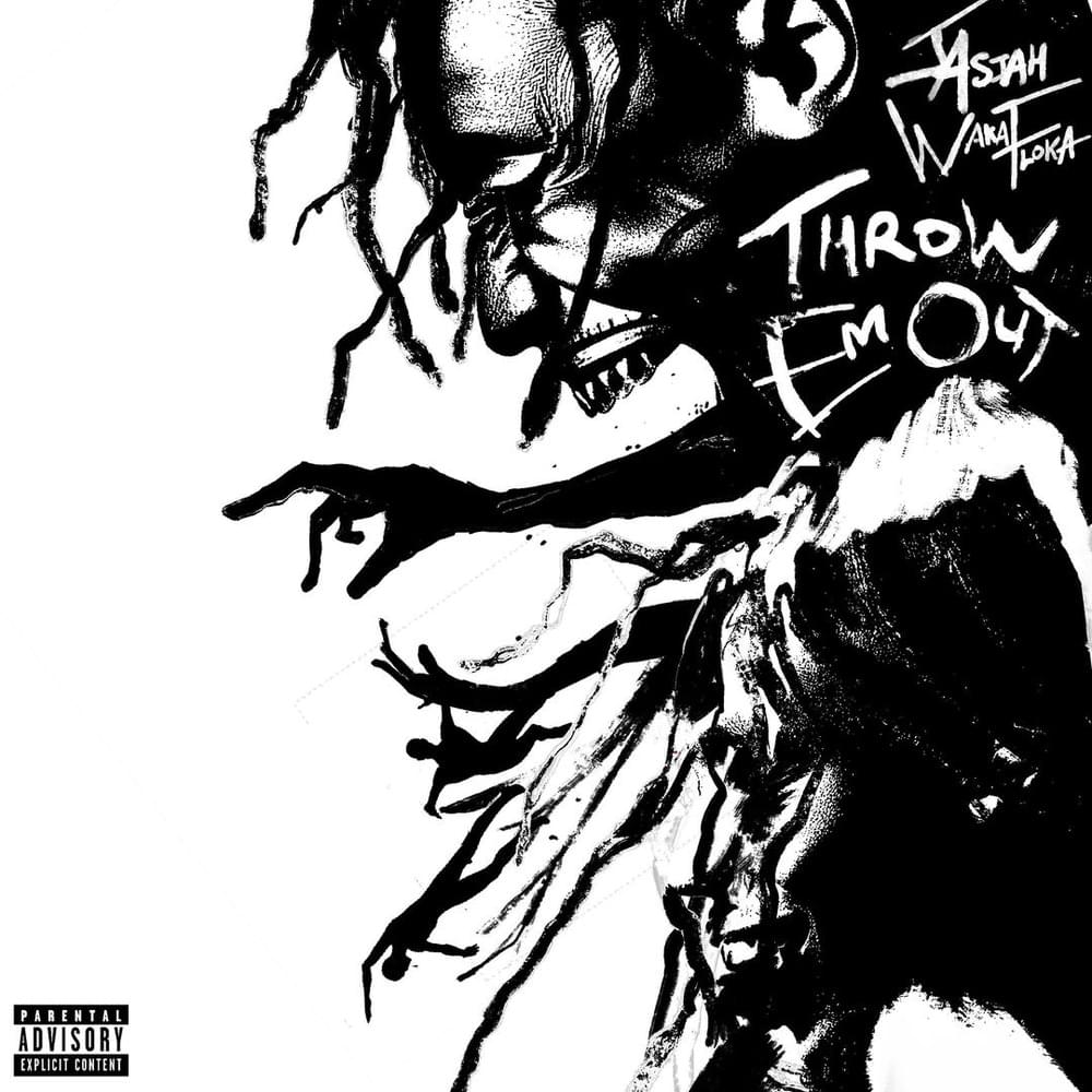 Album cover art for "THROW EM OUT" by Jasiah