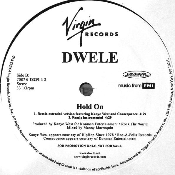 Album cover art for "Hold On (Remix Instrumental)" by Dwele