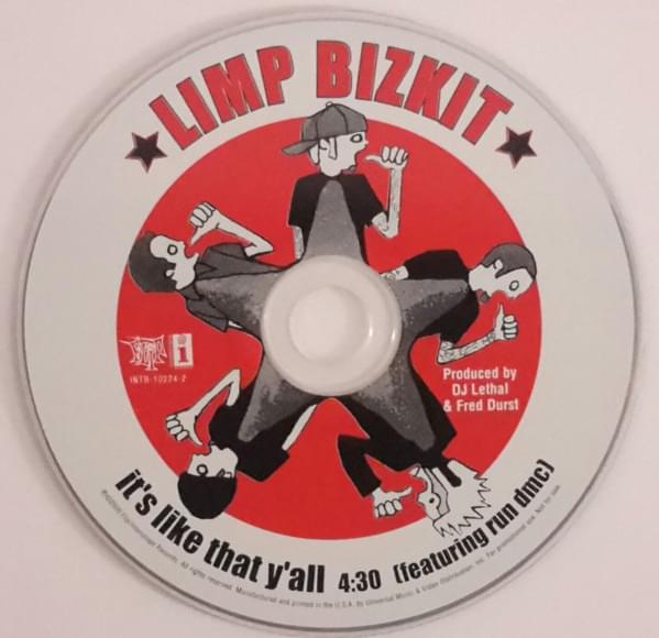Album cover art for "It’s Like That Y’all" by Limp Bizkit & Run–DMC