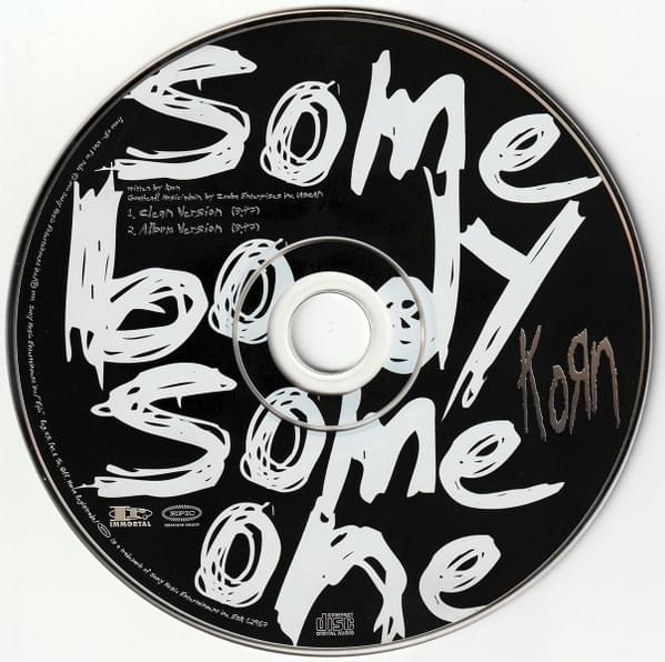Album cover art for "Somebody Someone" by Korn