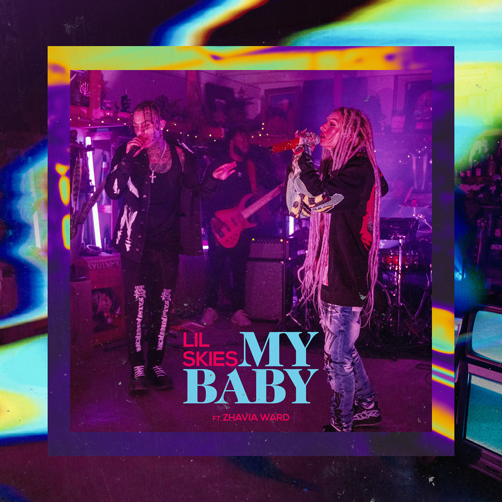 Album cover art for "My Baby" by Lil Skies & Zhavia