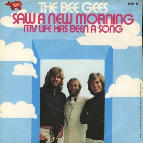 Album cover art for "Saw a New Morning" by Bee Gees