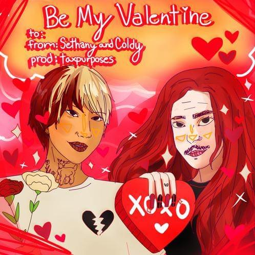 Album cover art for "Be My Valentine" by ​​Smrtdeath & Cold Hart