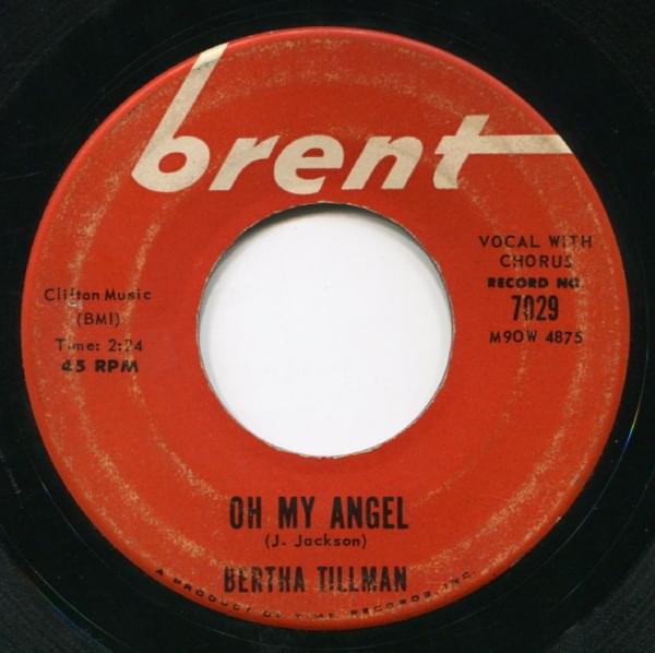 Album cover art for "Oh My Angel" by Bertha Tillman