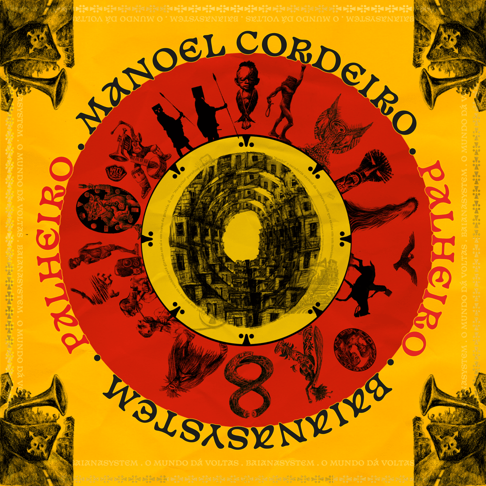 Album cover art for "Palheiro" by BaianaSystem & Manoel Cordeiro