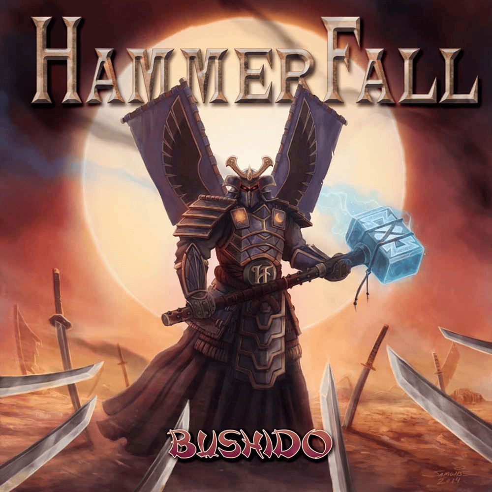 Album cover art for "Bushido" by HammerFall