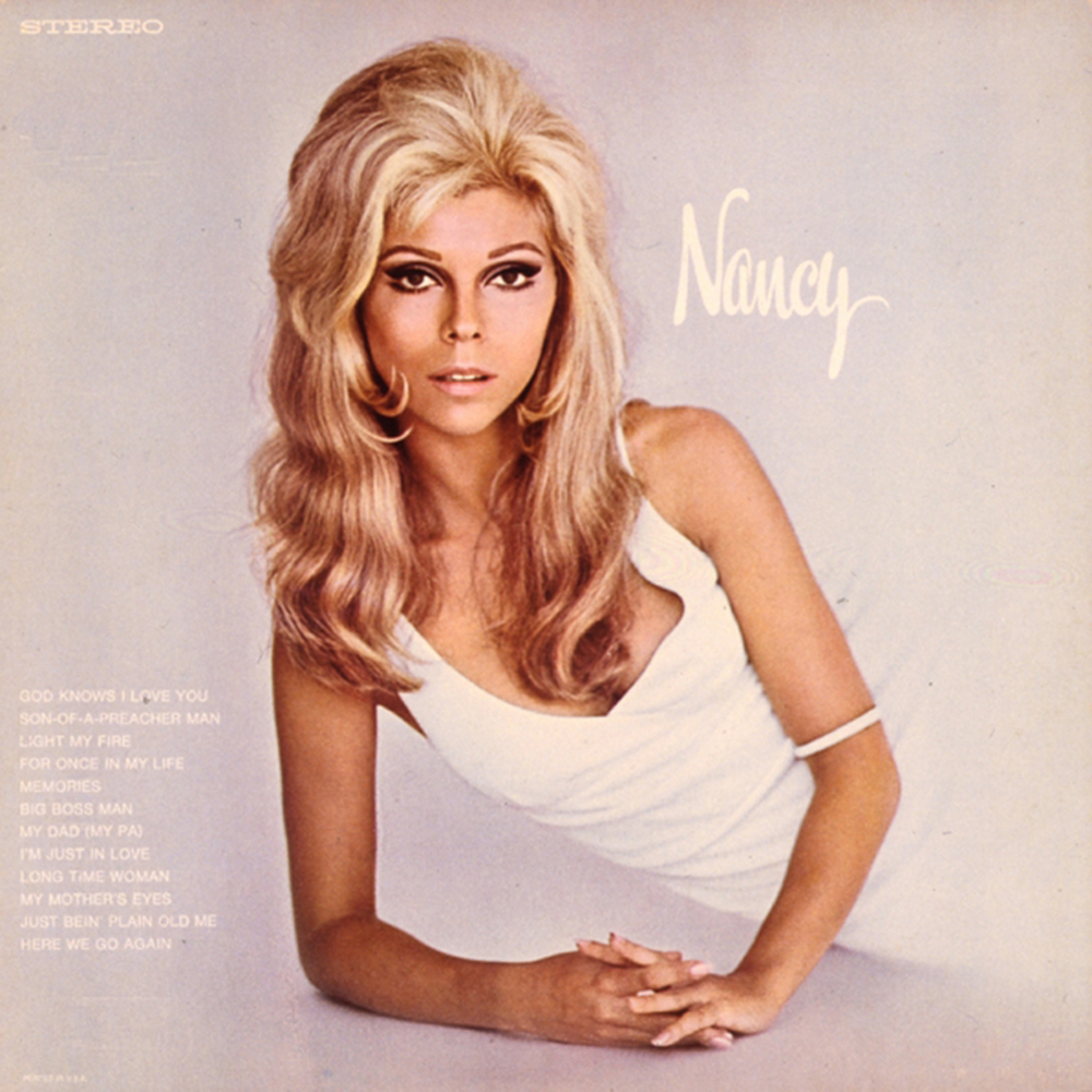 Album cover art for "Happy" by Nancy Sinatra