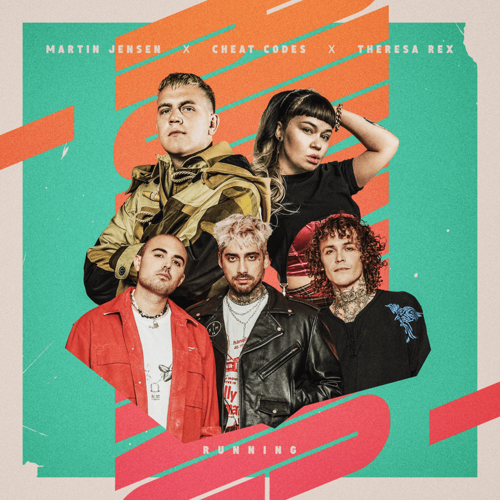 Album cover art for "Running" by Martin Jensen