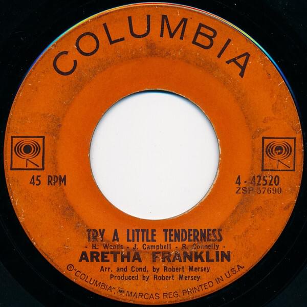 Album cover art for "Try a Little Tenderness" by Aretha Franklin