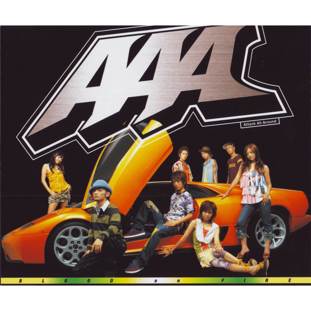 Album cover art for "BLOOD on FIRE" by AAA (JPN)