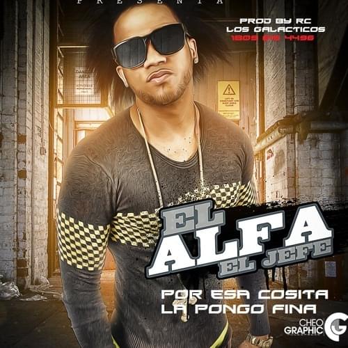 Album cover art for "La Pongo Fina" by El Alfa