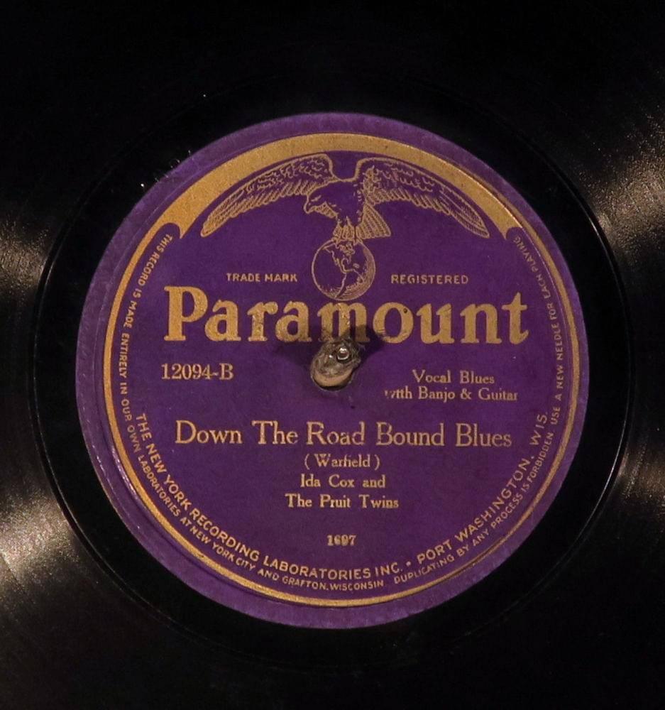 Album cover art for "Down The Road Bound Blues" by Ida Cox