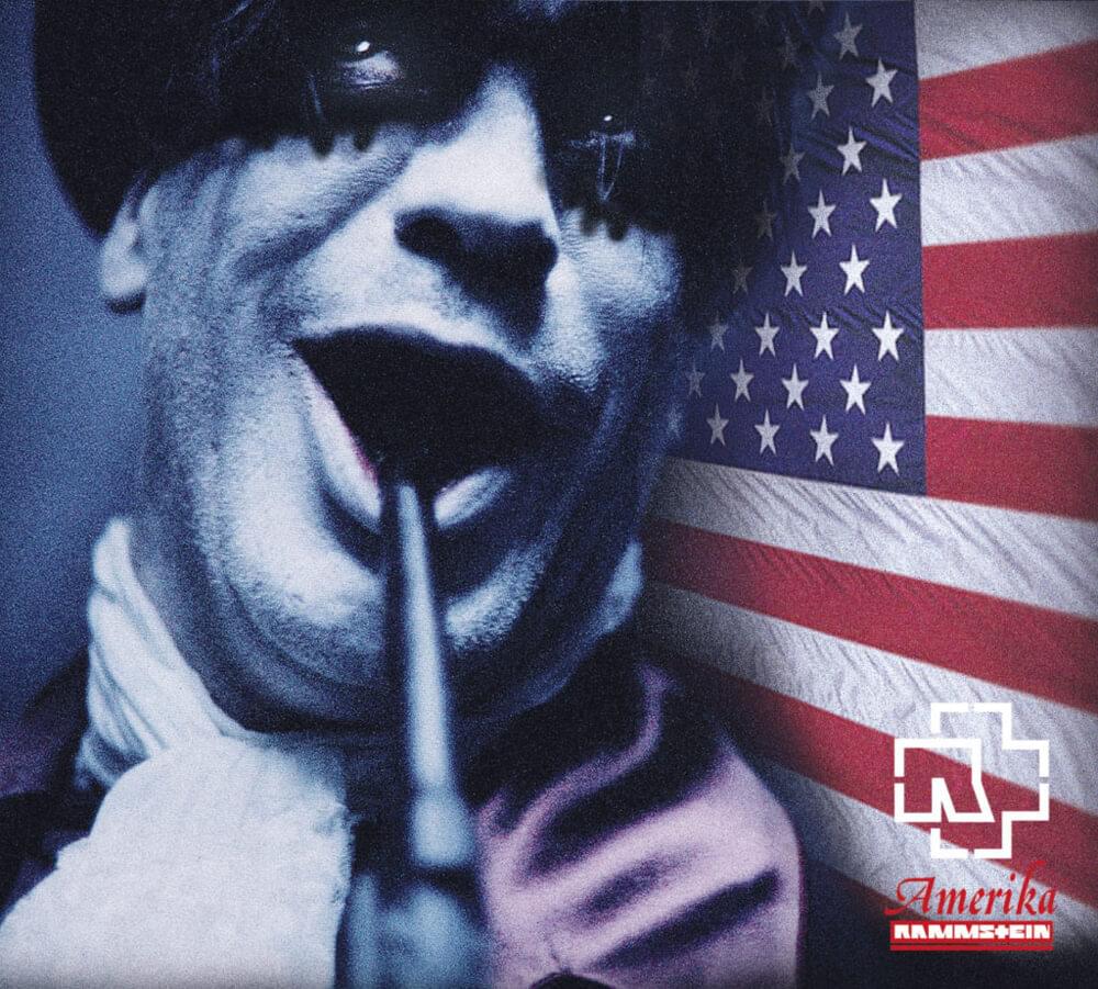 Album cover art for "Amerika (English Version)" by Rammstein