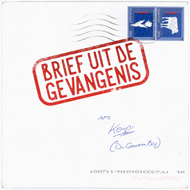 Album cover art for "Brief Uit De Gevangenis" by Kempi
