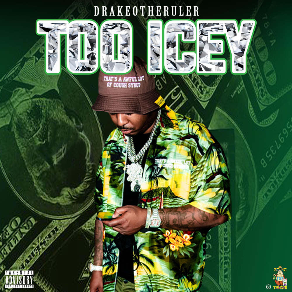 Album cover art for "Too Icey" by Drakeo the Ruler