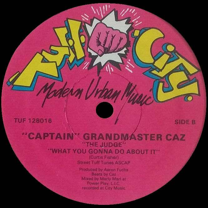 Album cover art for "The Judge" by Grandmaster Caz