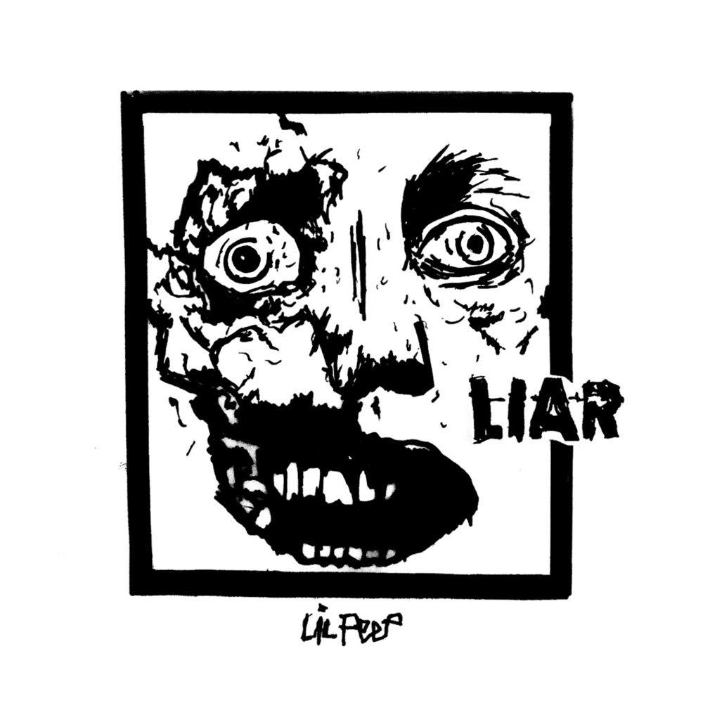 Album cover art for "Liar" by Lil Peep
