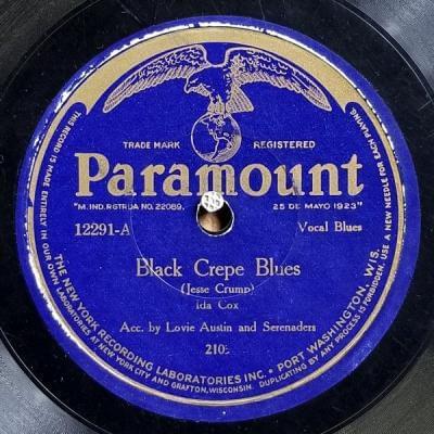 Album cover art for "Black Crepe Blues" by Ida Cox