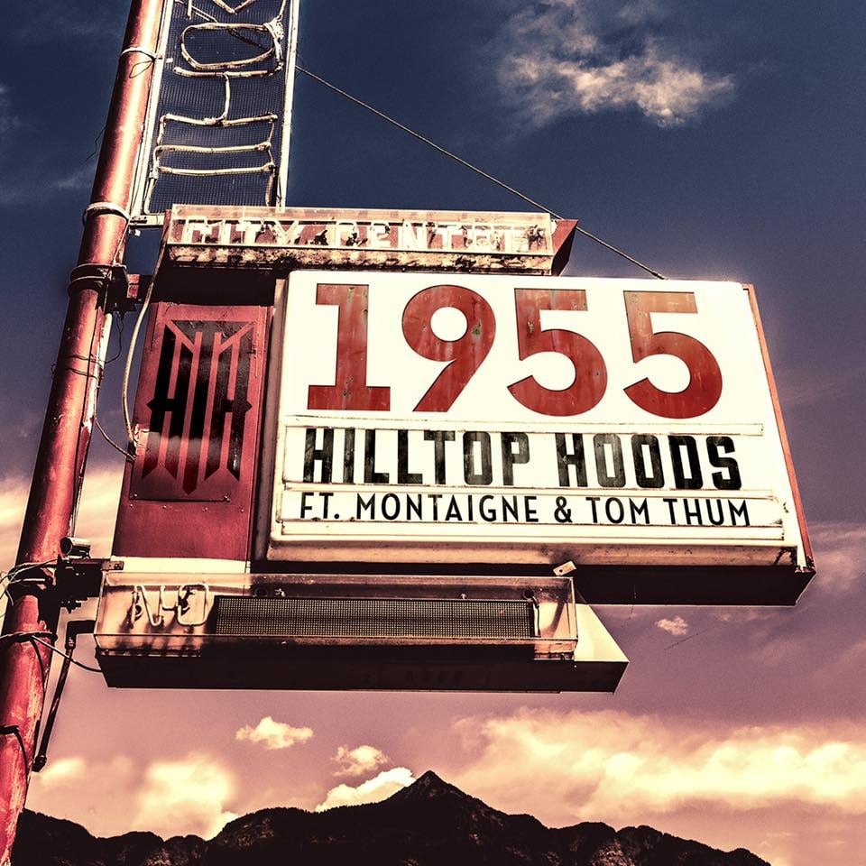 Album cover art for "1955" by triple j & Tom Thum & Montaigne