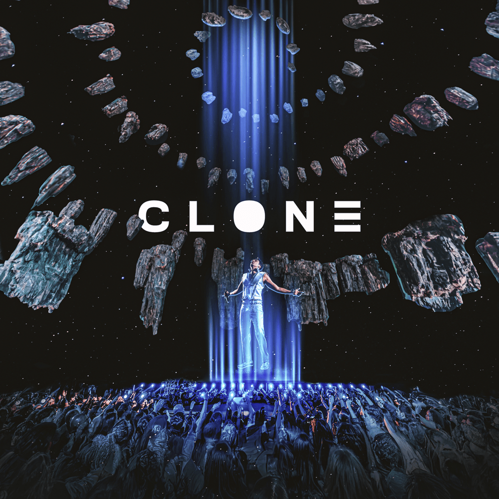 Album cover art for "CLONE (Ao Vivo)" by Luan Santana