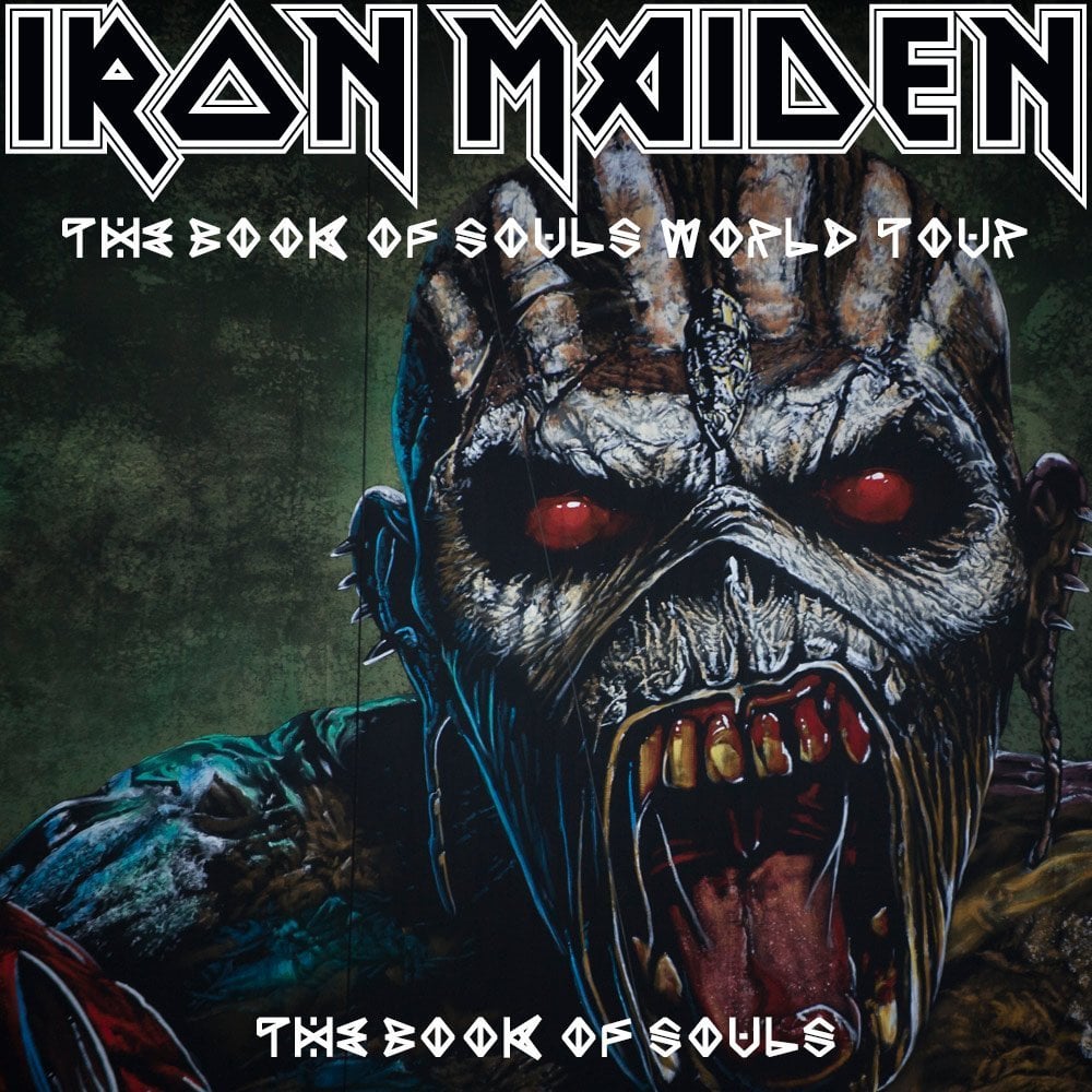 Album cover art for "The Book of Souls" by Iron Maiden