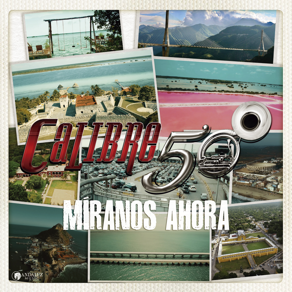 Album cover art for "Míranos Ahora" by Calibre 50