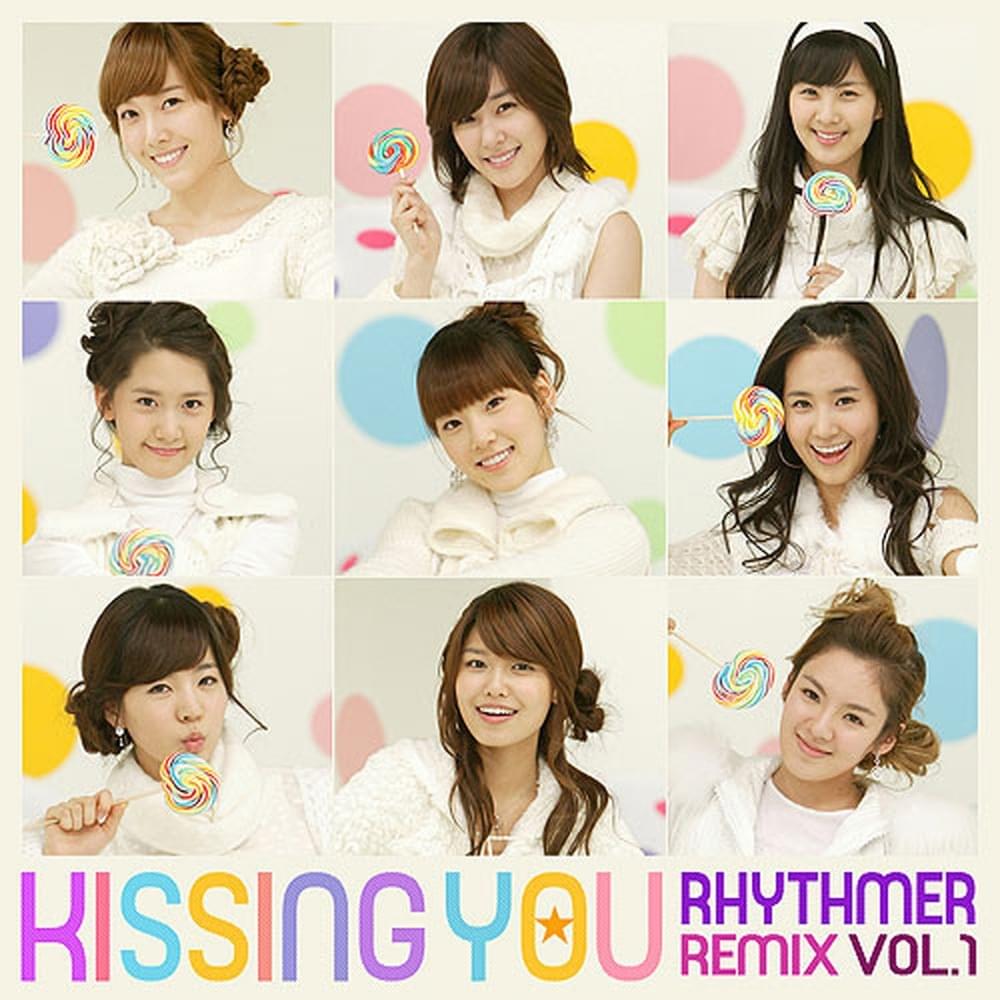 Album cover art for "Kissing You (Skool Rock Remix Version)" by Girls’ Generation (소녀시대)