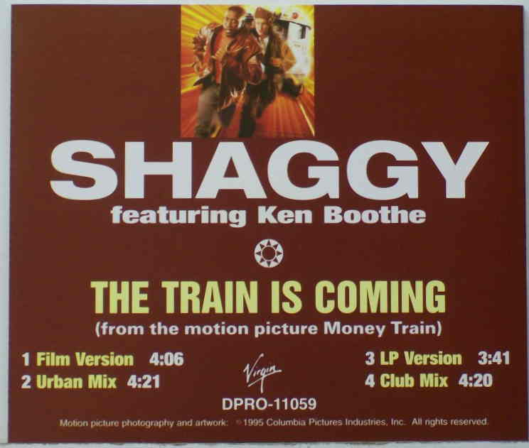 Album cover art for "The Train Is Coming" by Shaggy & Ken Boothe