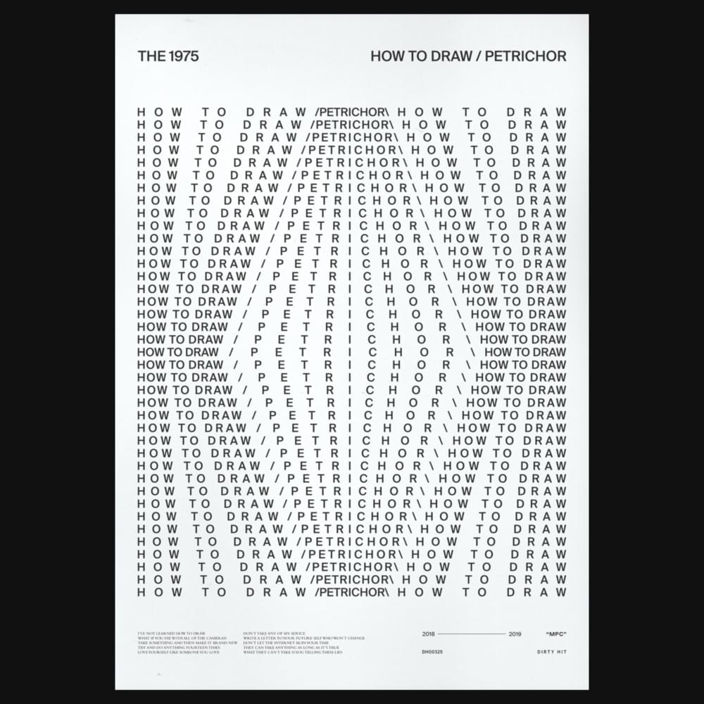 Album cover art for "How to Draw / Petrichor" by The 1975