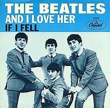 Album cover art for "And I Love Her" by The Beatles