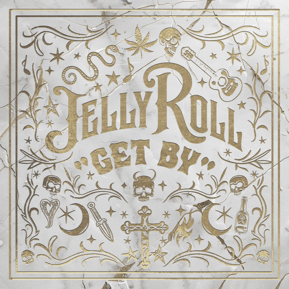Album cover art for "Get By" by Jelly Roll