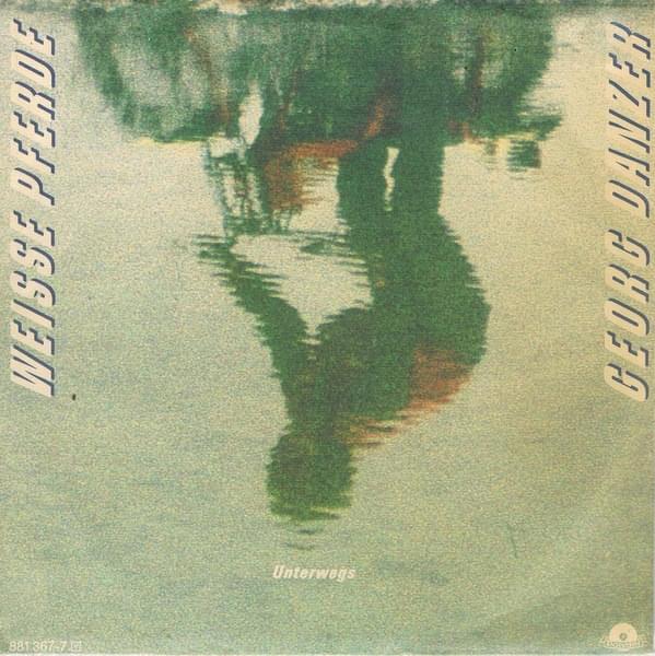 Album cover art for "Weisse Pferde" by Falco