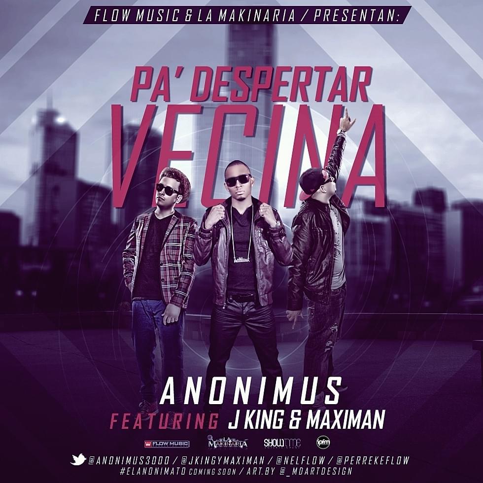 Album cover art for "Pa’ Despertar Vecina" by Anonimus & J-King & Maximan