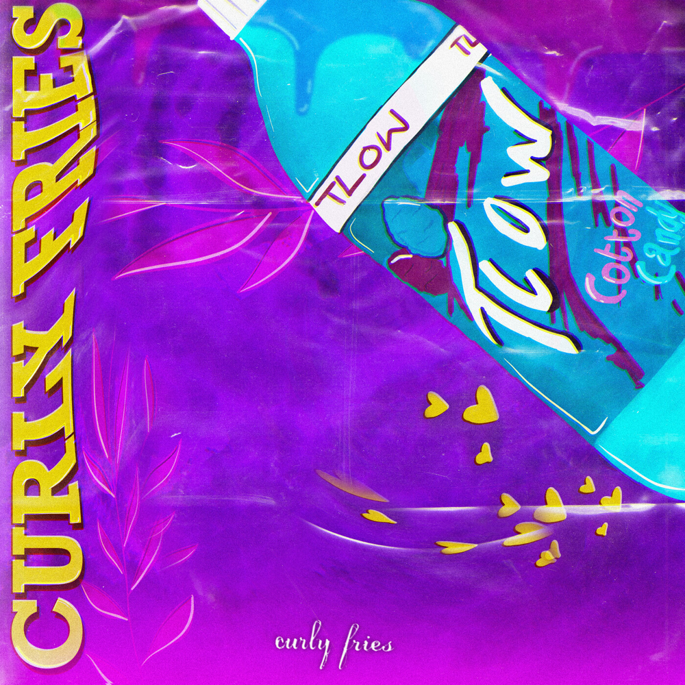 Album cover art for "Curly Fries" by t-low