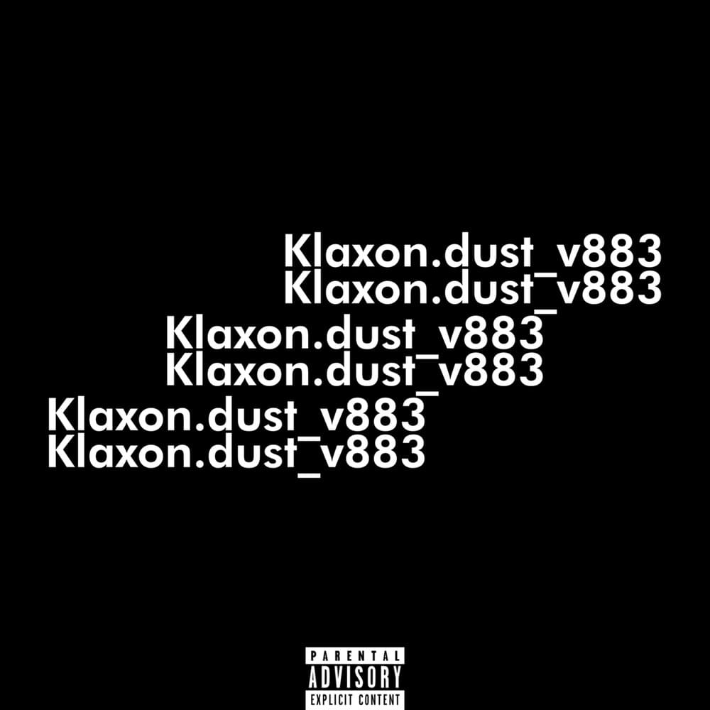 Album cover art for "Klaxon.dust_v883" by Kawai Sprite