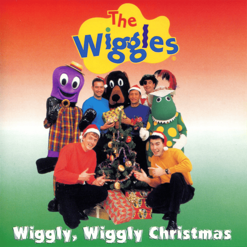 Album cover art for "Go Santa Go" by The Wiggles