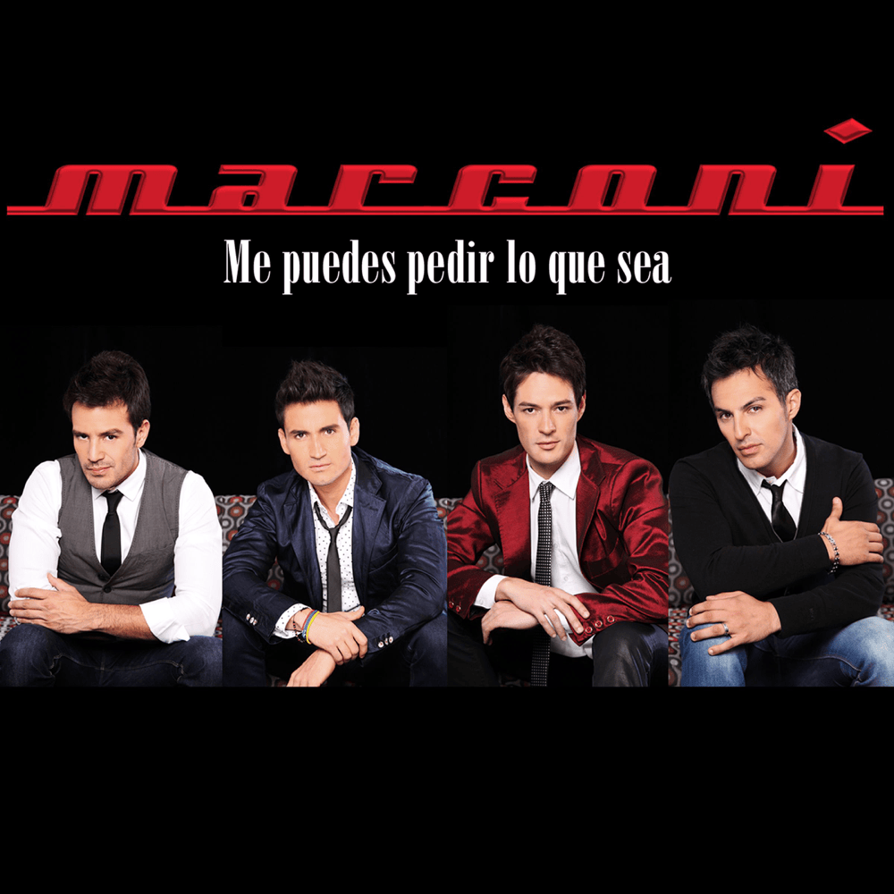 Album cover art for "Me puedes pedir lo que sea" by Marconi & Eiza