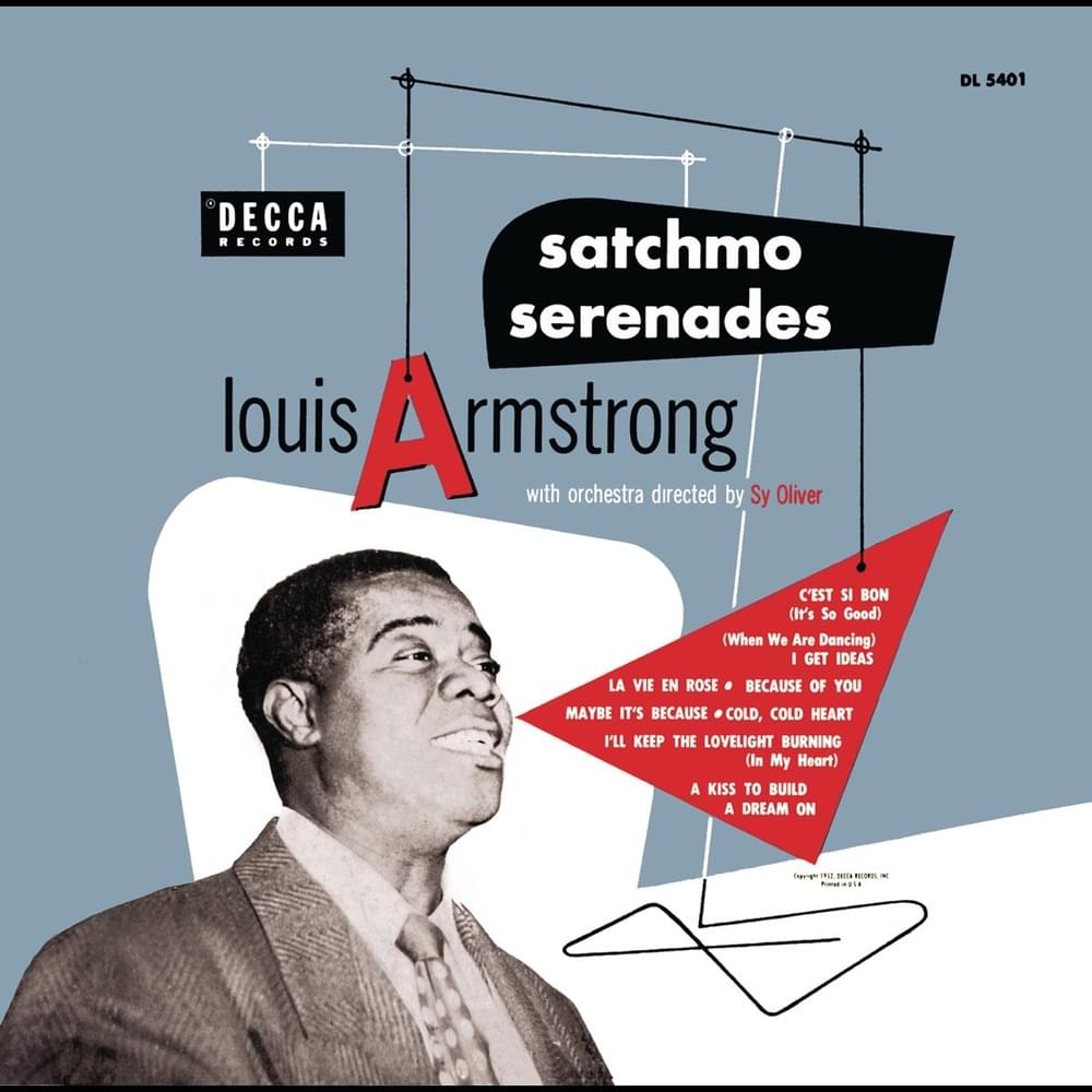 Album cover art for "Because of You" by Louis Armstrong