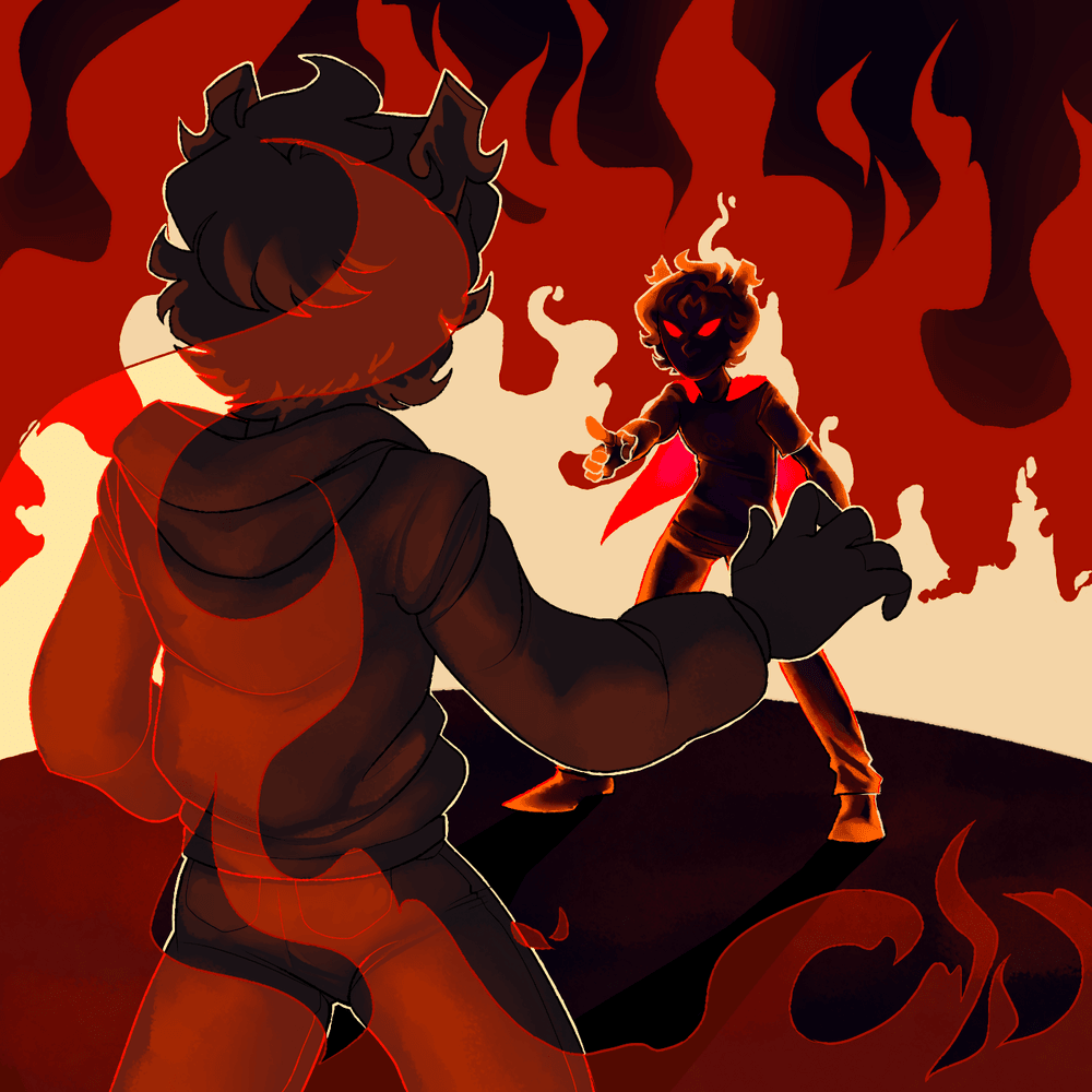 Album cover art for "Trial By Fire" by luminantAegis