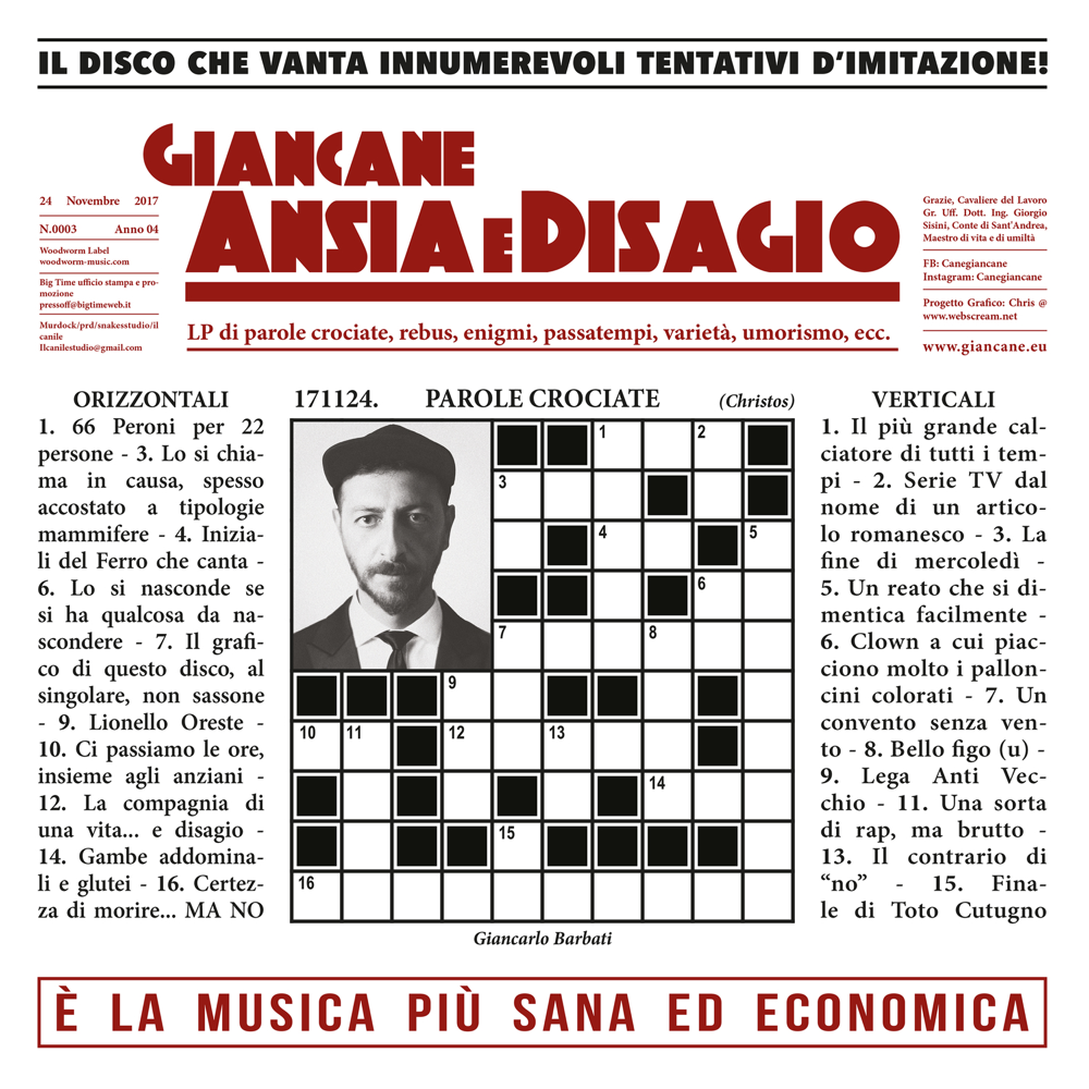 Album cover art for "Adotta un fascista" by Giancane & Lucio Leoni