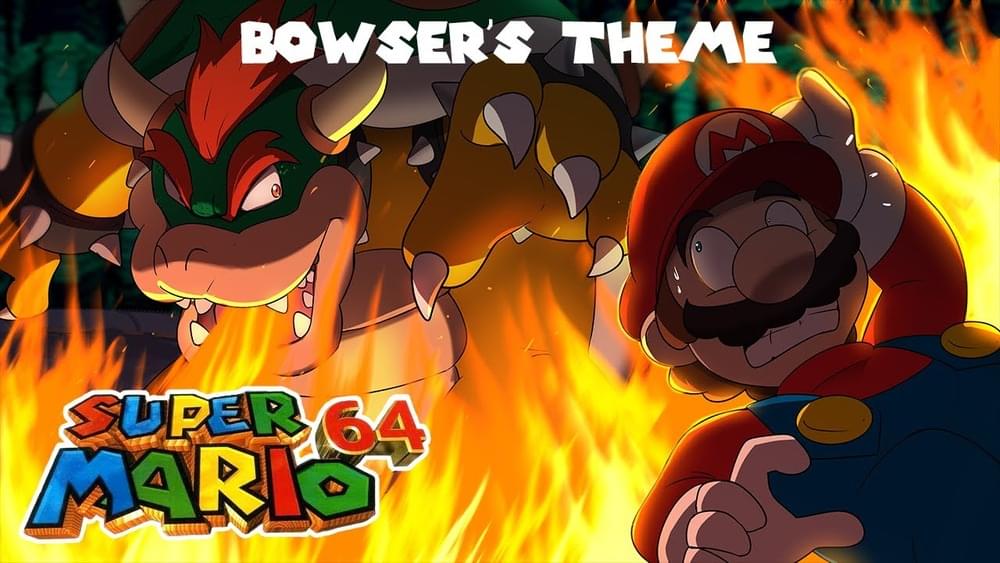 Album cover art for "Bowser’s Theme WITH LYRICS [CHANNEL ANNIVERSARY SPECIAL] - Super Mario 64 Cover" by Juno Songs