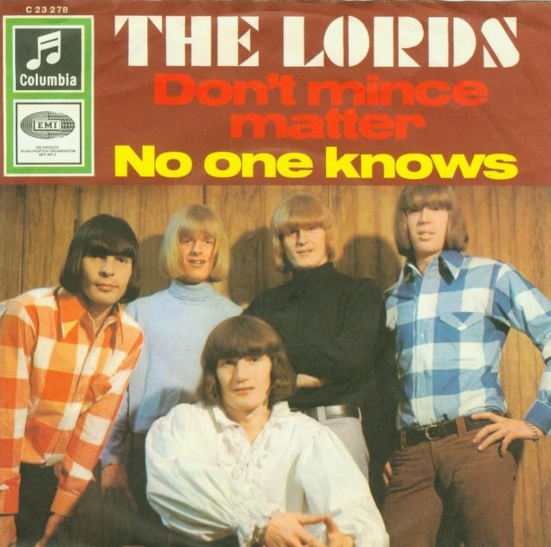 Album cover art for "Don’t Mince Matter" by The Lords (DEU)
